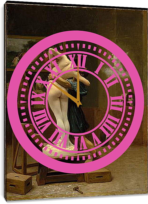 Часы картина - Pygmalion and Galatea - Пигмалион и Галатея. Жан-Леон Жером
