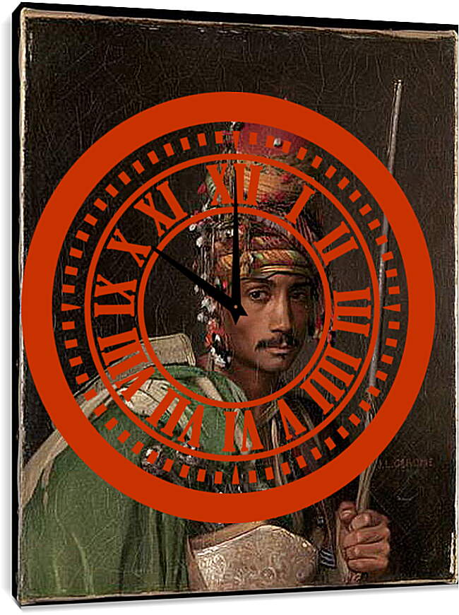 Часы картина - Bashi-Bazouk - Баши-базук. Жан-Леон Жером
