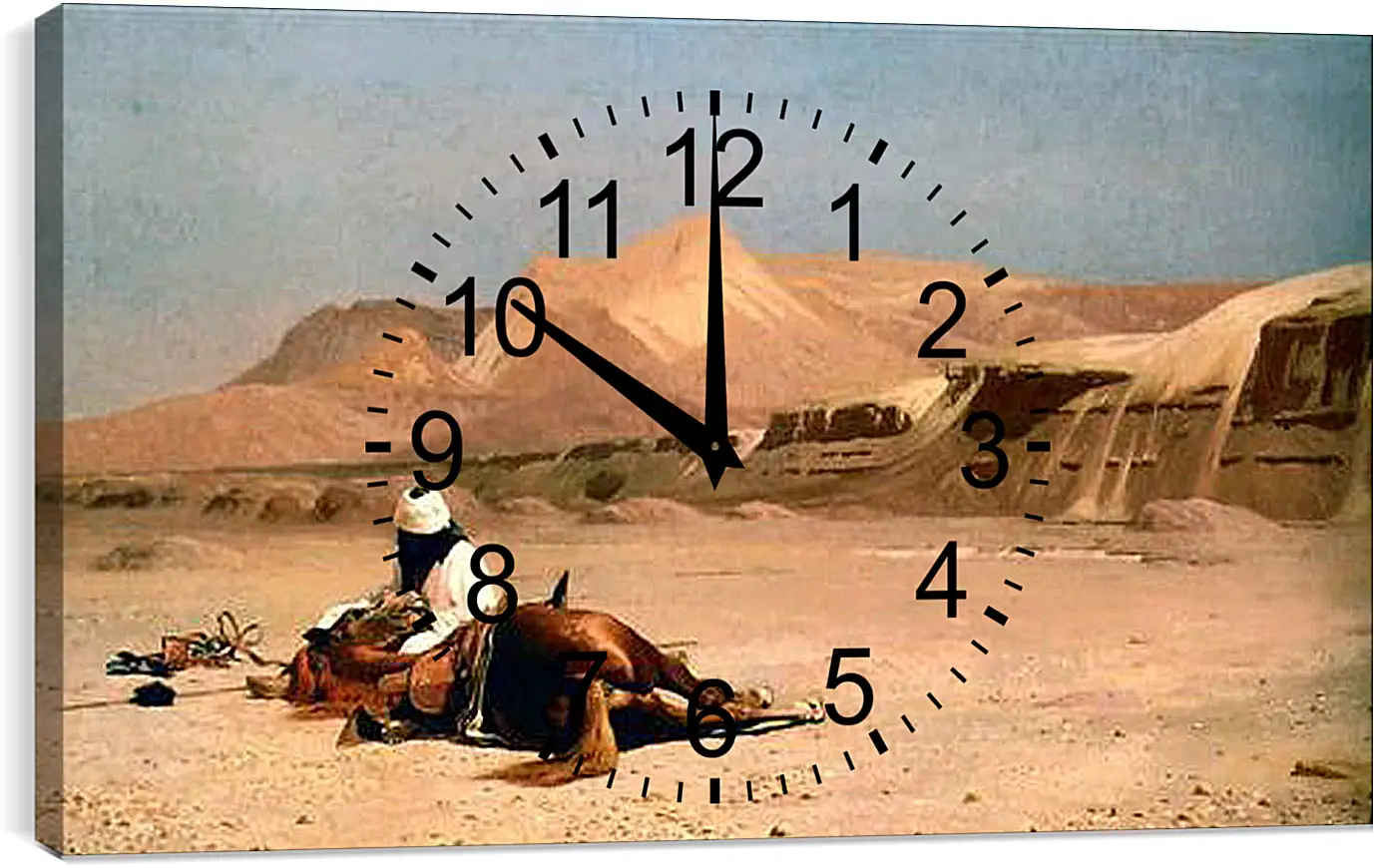 Часы картина - Rider and His Steed In The Desert. Жан-Леон Жером
