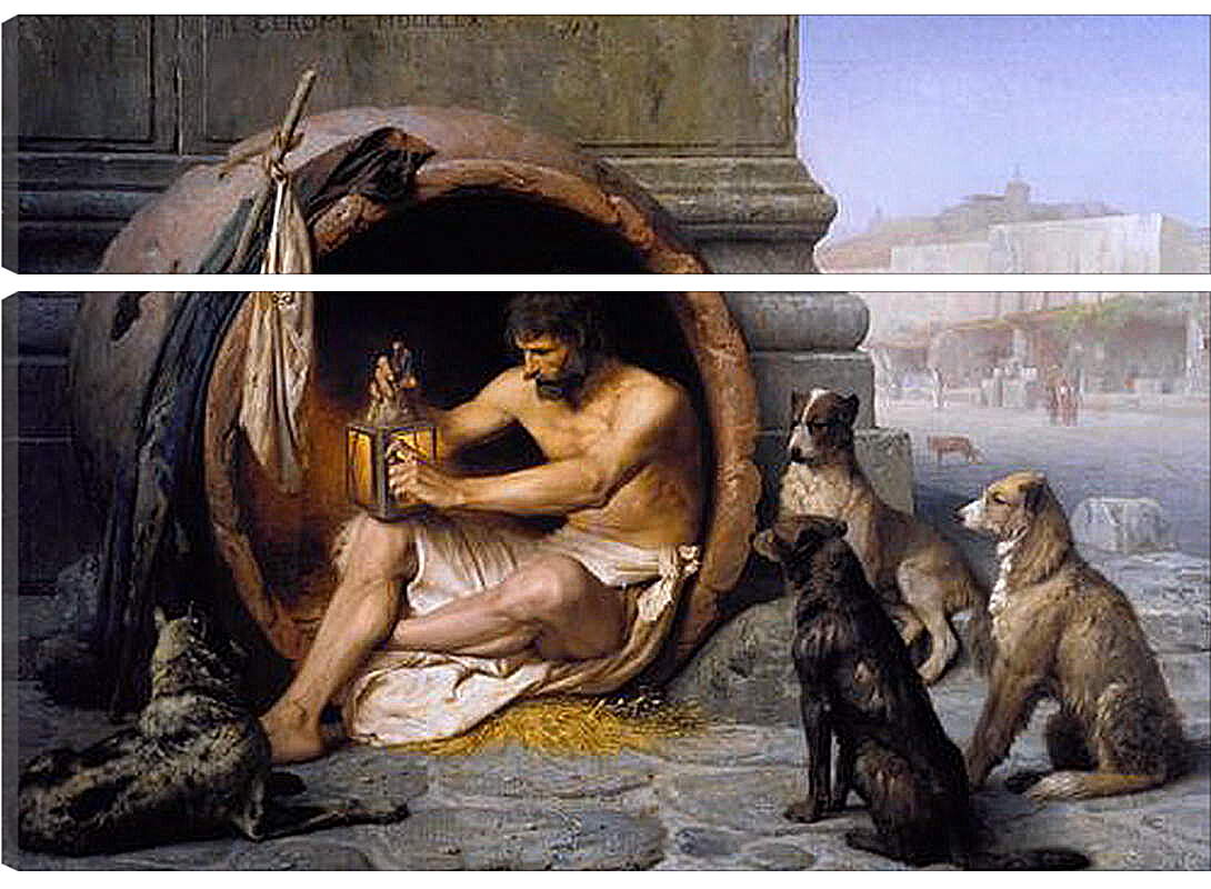 Модульная картина - Диоген. Жан-Леон Жером

