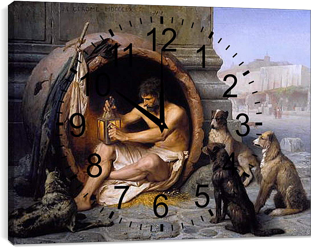 Часы картина - Диоген. Жан-Леон Жером
