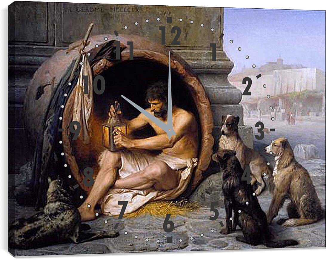 Часы картина - Диоген. Жан-Леон Жером
