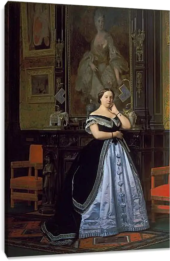 Постер и плакат - Charlotte de Rothschild - Портрет Баронессы Натаниель. Жан-Леон Жером