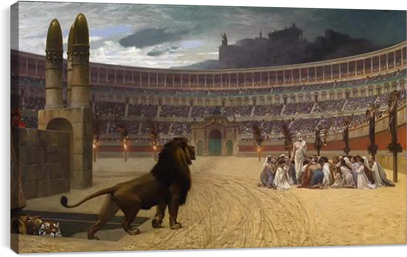 Постер и плакат - Christian martyrs - Последняя молитва христианских мучеников. Жан-Леон Жером