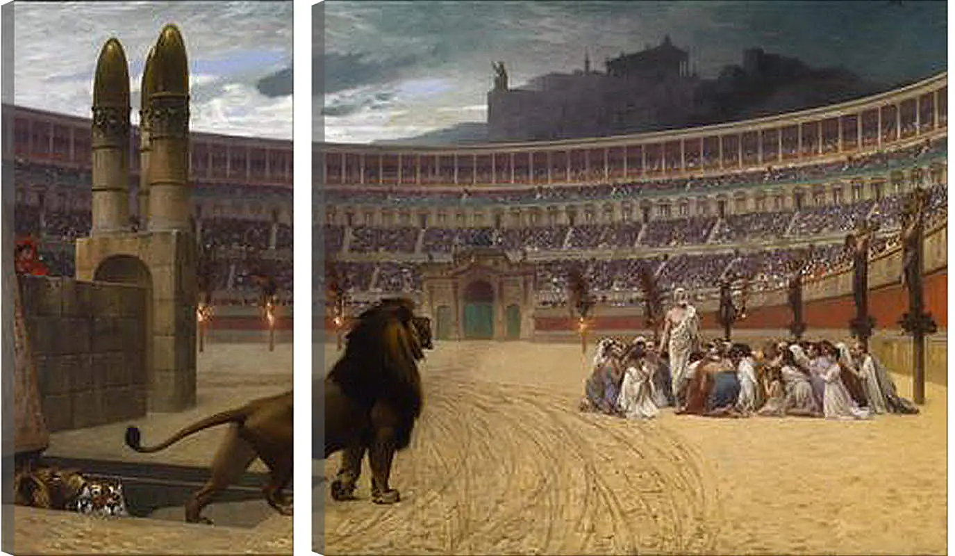 Модульная картина - Christian martyrs - Последняя молитва христианских мучеников. Жан-Леон Жером
