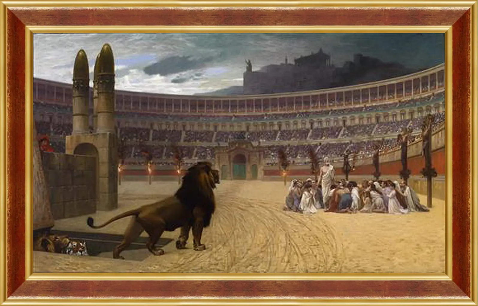 Картина в раме - Christian martyrs - Последняя молитва христианских мучеников. Жан-Леон Жером