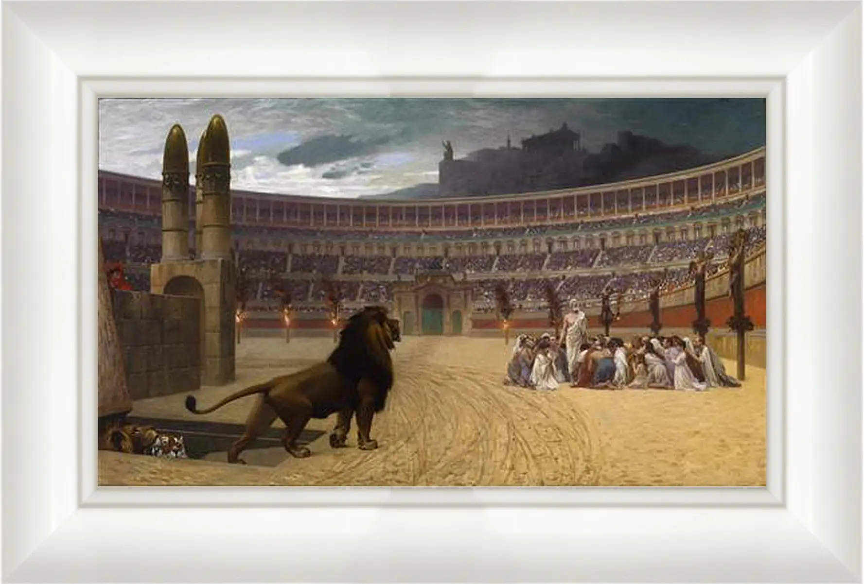 Картина в раме - Christian martyrs - Последняя молитва христианских мучеников. Жан-Леон Жером