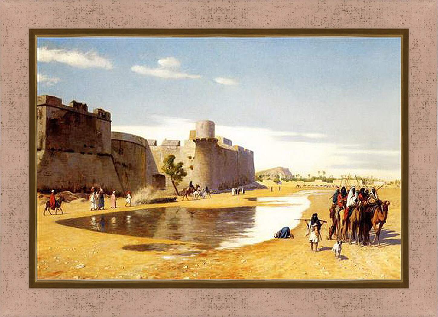 Картина в раме - arab_town - Арабская крепость. Жан-Леон Жером
