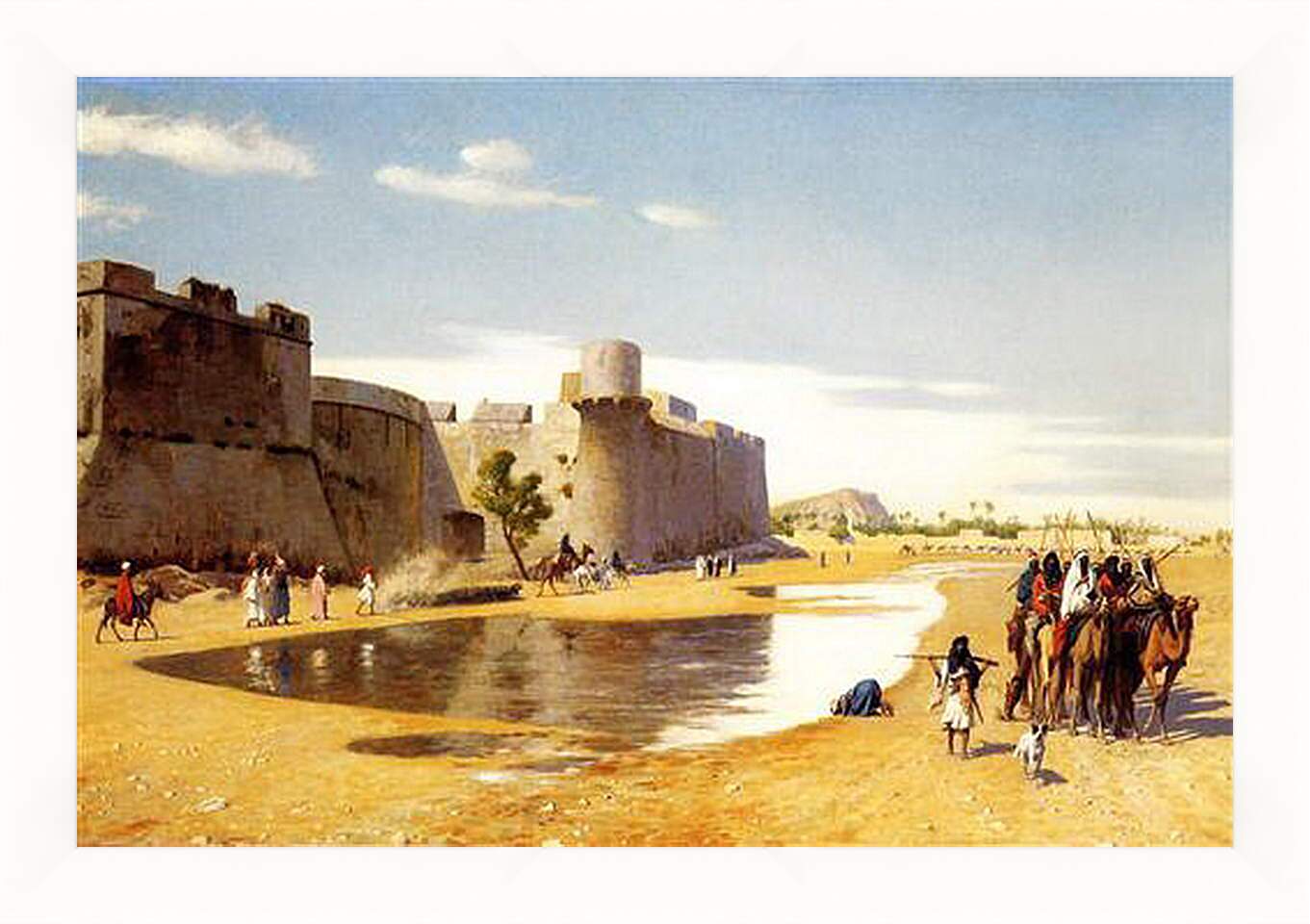 Картина в раме - arab_town - Арабская крепость. Жан-Леон Жером
