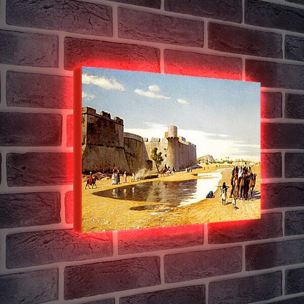 Лайтбокс световая панель - arab_town - Арабская крепость. Жан-Леон Жером
