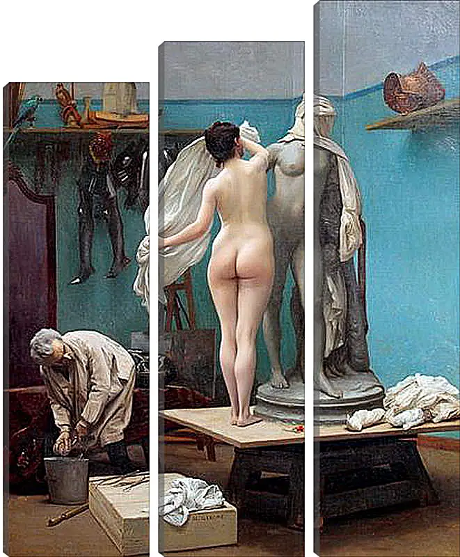 Модульная картина - Завершение сеанса. Жан-Леон Жером