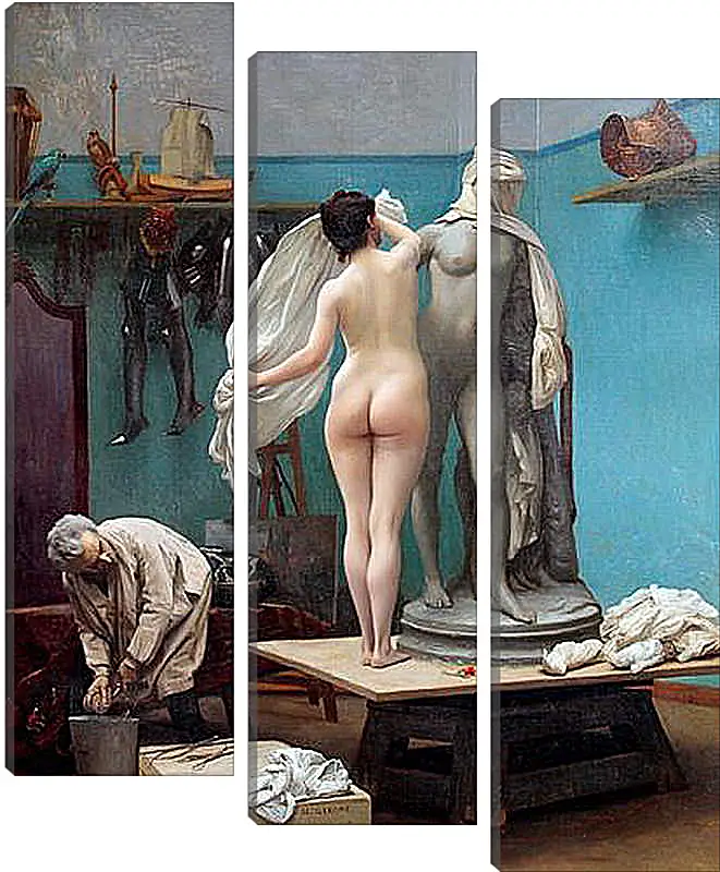 Модульная картина - Завершение сеанса. Жан-Леон Жером