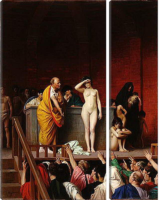 Модульная картина - Рынок рабов в Риме. Жан-Леон Жером
