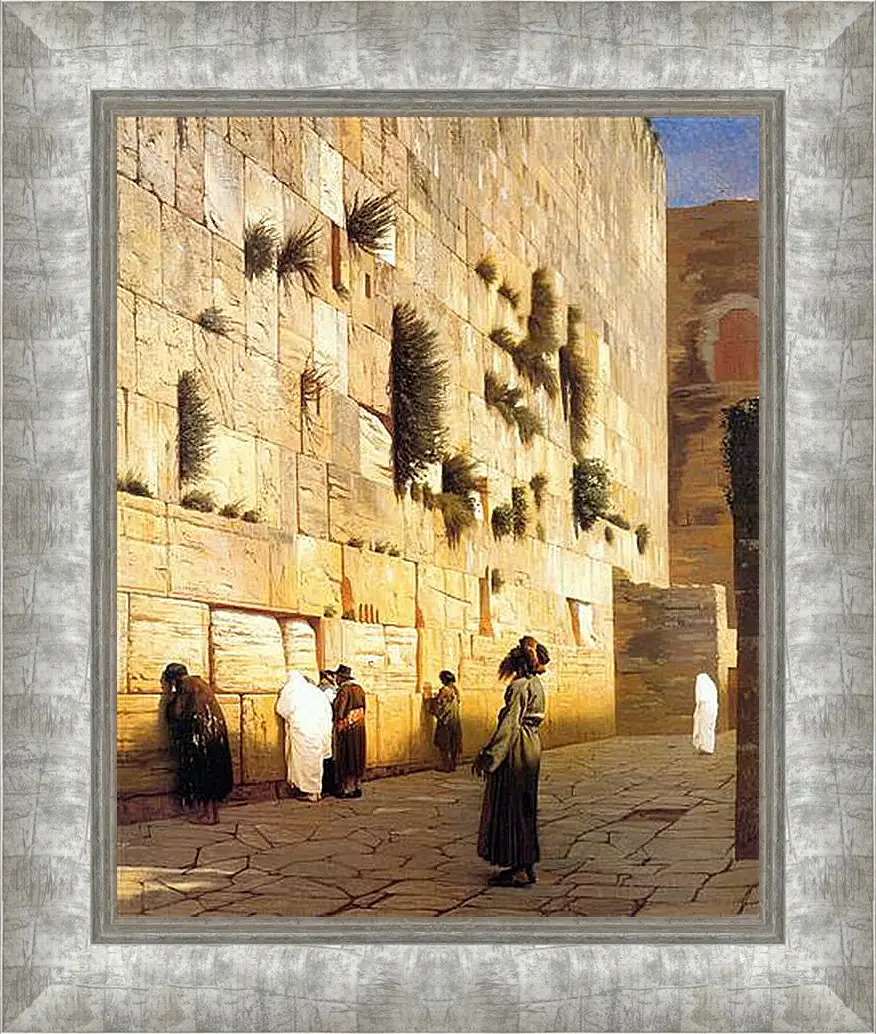 Картина в раме - Solomons Wall Jerusalem. Жан-Леон Жером