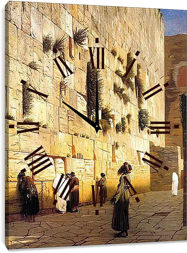 Часы картина - Solomons Wall Jerusalem. Жан-Леон Жером
