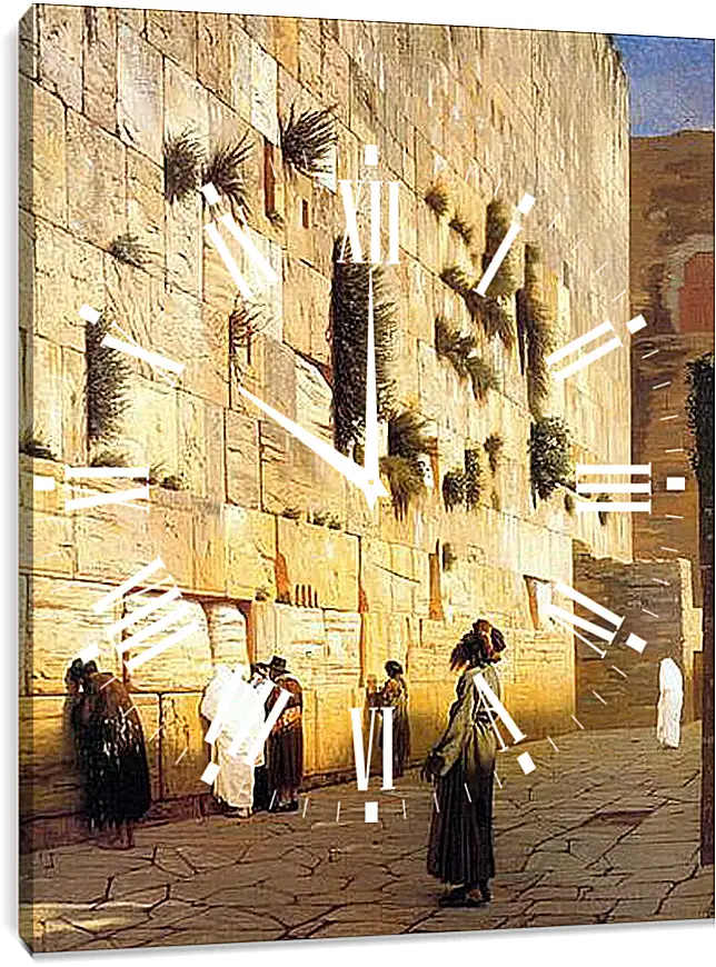 Часы картина - Solomons Wall Jerusalem. Жан-Леон Жером