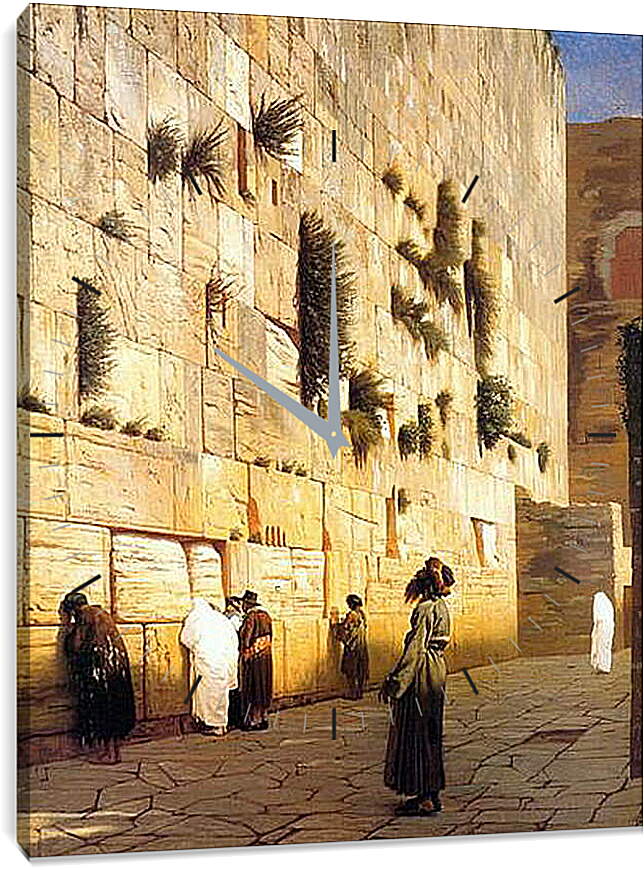 Часы картина - Solomons Wall Jerusalem. Жан-Леон Жером
