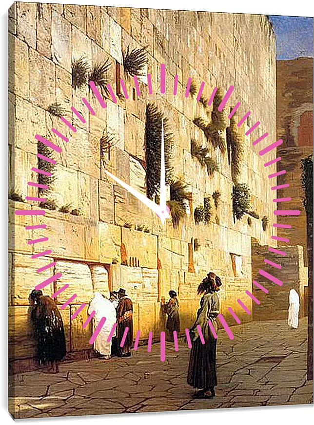 Часы картина - Solomons Wall Jerusalem. Жан-Леон Жером