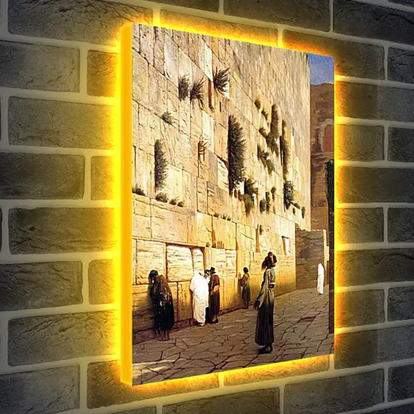 Лайтбокс световая панель - Solomons Wall Jerusalem. Жан-Леон Жером
