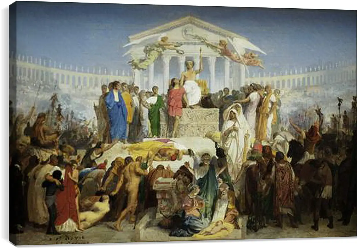 Постер и плакат - The Age of Augustus - The Birth of Christ. Жан-Леон Жером