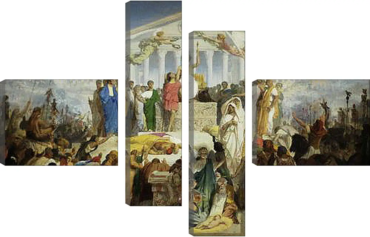 Модульная картина - The Age of Augustus - The Birth of Christ. Жан-Леон Жером