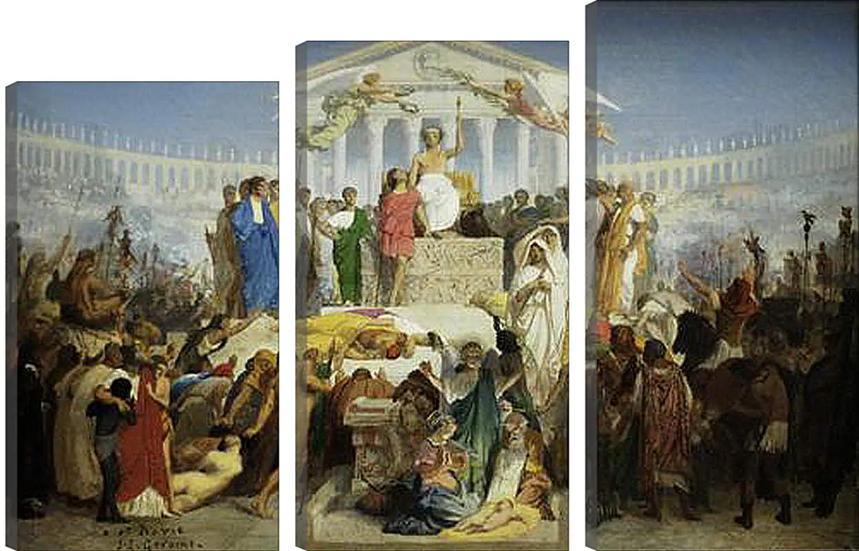 Модульная картина - The Age of Augustus - The Birth of Christ. Жан-Леон Жером