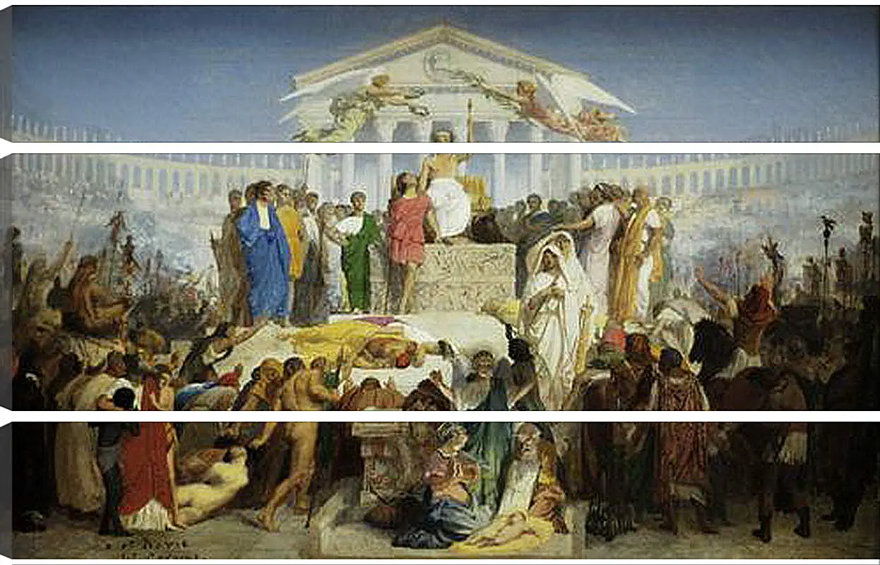 Модульная картина - The Age of Augustus - The Birth of Christ. Жан-Леон Жером