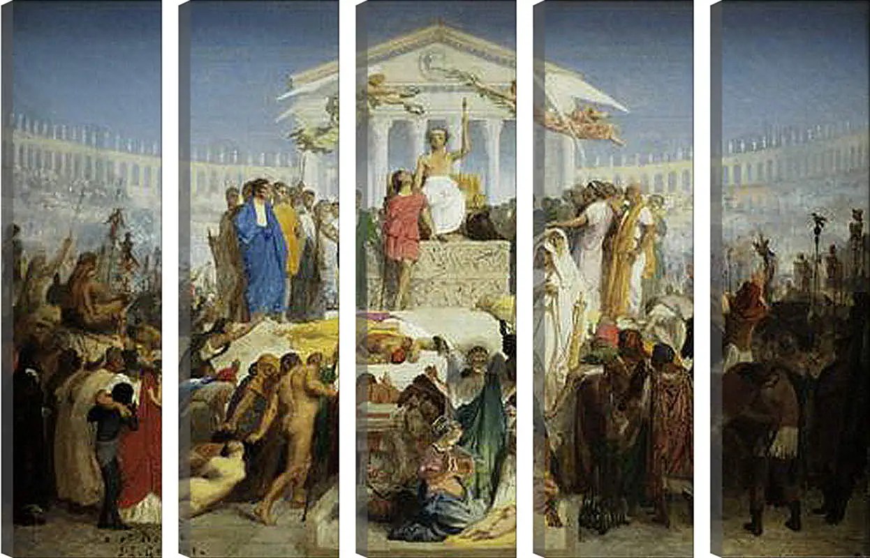 Модульная картина - The Age of Augustus - The Birth of Christ. Жан-Леон Жером