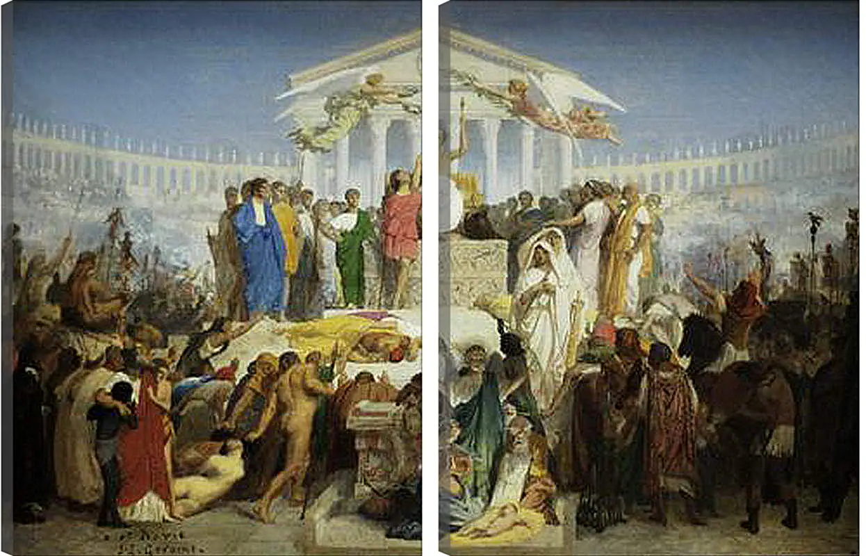 Модульная картина - The Age of Augustus - The Birth of Christ. Жан-Леон Жером