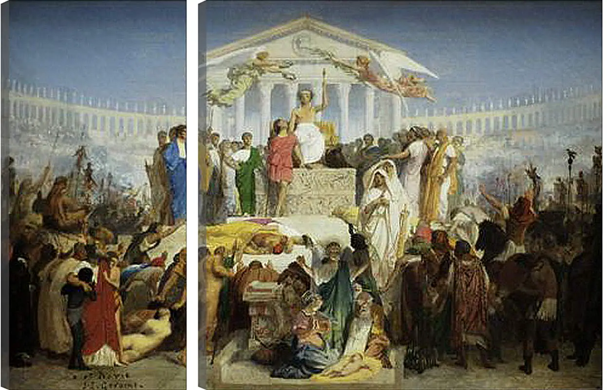 Модульная картина - The Age of Augustus - The Birth of Christ. Жан-Леон Жером