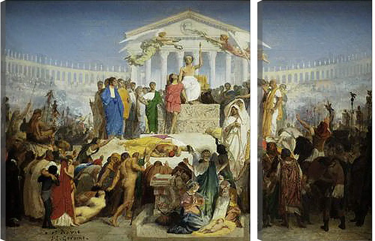 Модульная картина - The Age of Augustus - The Birth of Christ. Жан-Леон Жером