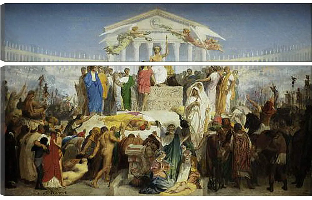 Модульная картина - The Age of Augustus - The Birth of Christ. Жан-Леон Жером
