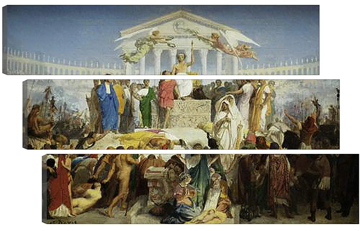 Модульная картина - The Age of Augustus - The Birth of Christ. Жан-Леон Жером