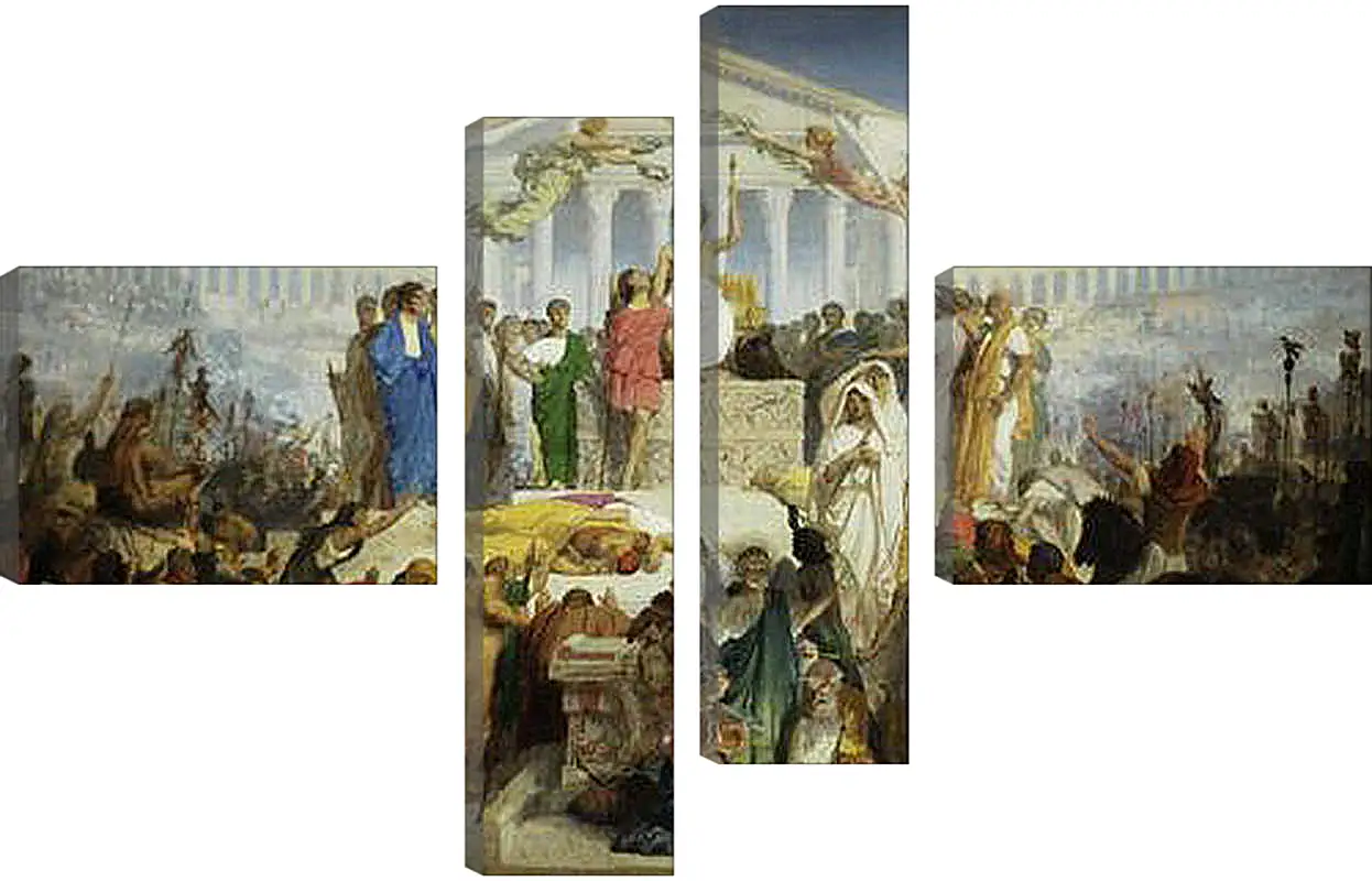 Модульная картина - The Age of Augustus - The Birth of Christ. Жан-Леон Жером