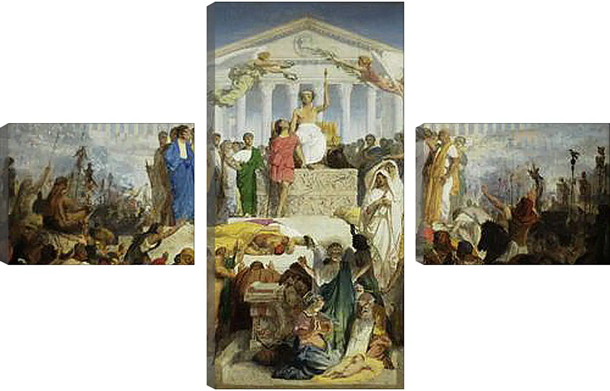 Модульная картина - The Age of Augustus - The Birth of Christ. Жан-Леон Жером