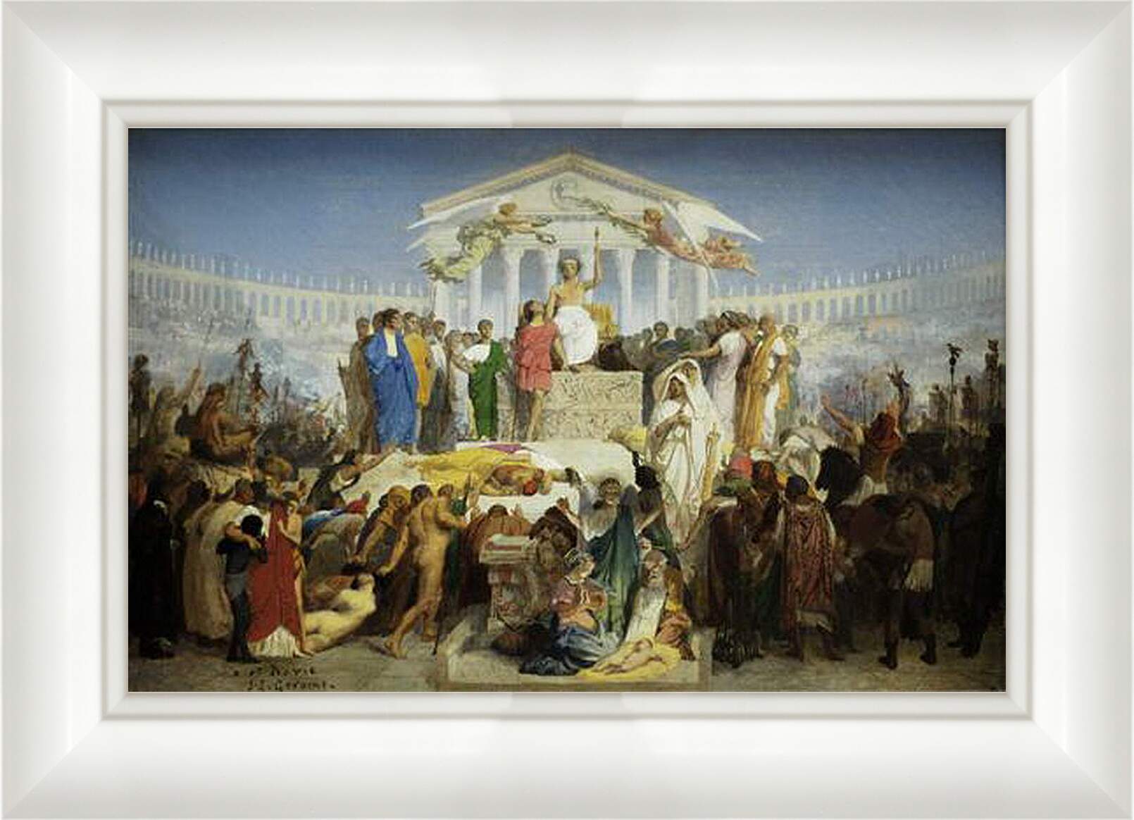 Картина в раме - The Age of Augustus - The Birth of Christ. Жан-Леон Жером
