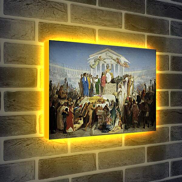 Лайтбокс световая панель - The Age of Augustus - The Birth of Christ. Жан-Леон Жером
