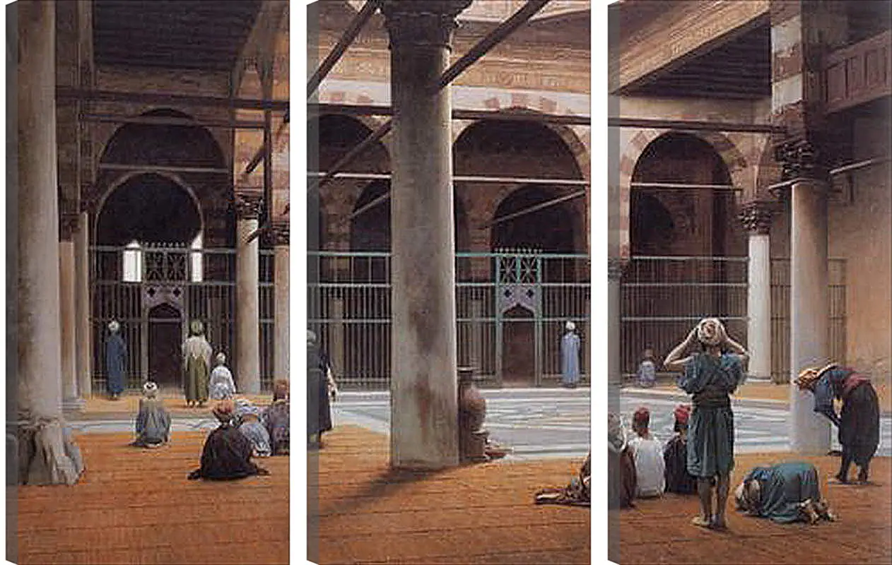 Модульная картина - Interior of a Mosque. Жан-Леон Жером