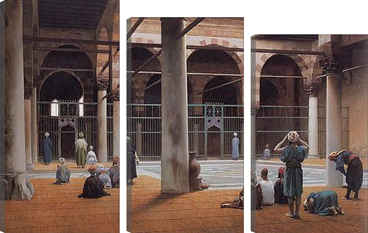 Модульная картина - Interior of a Mosque. Жан-Леон Жером