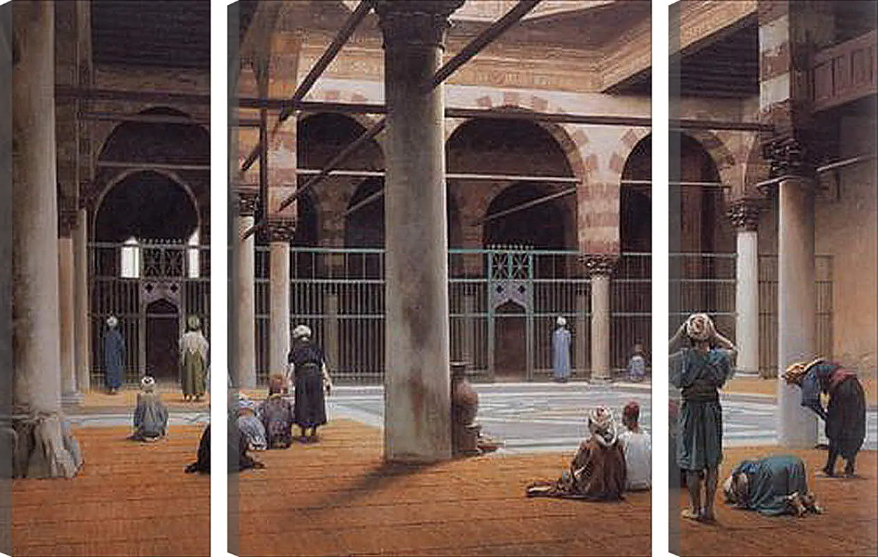 Модульная картина - Interior of a Mosque. Жан-Леон Жером