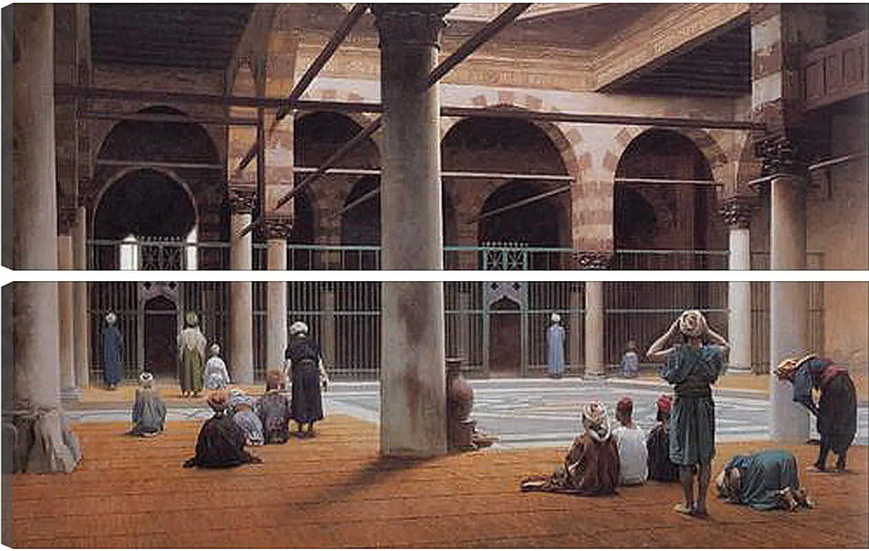Модульная картина - Interior of a Mosque. Жан-Леон Жером