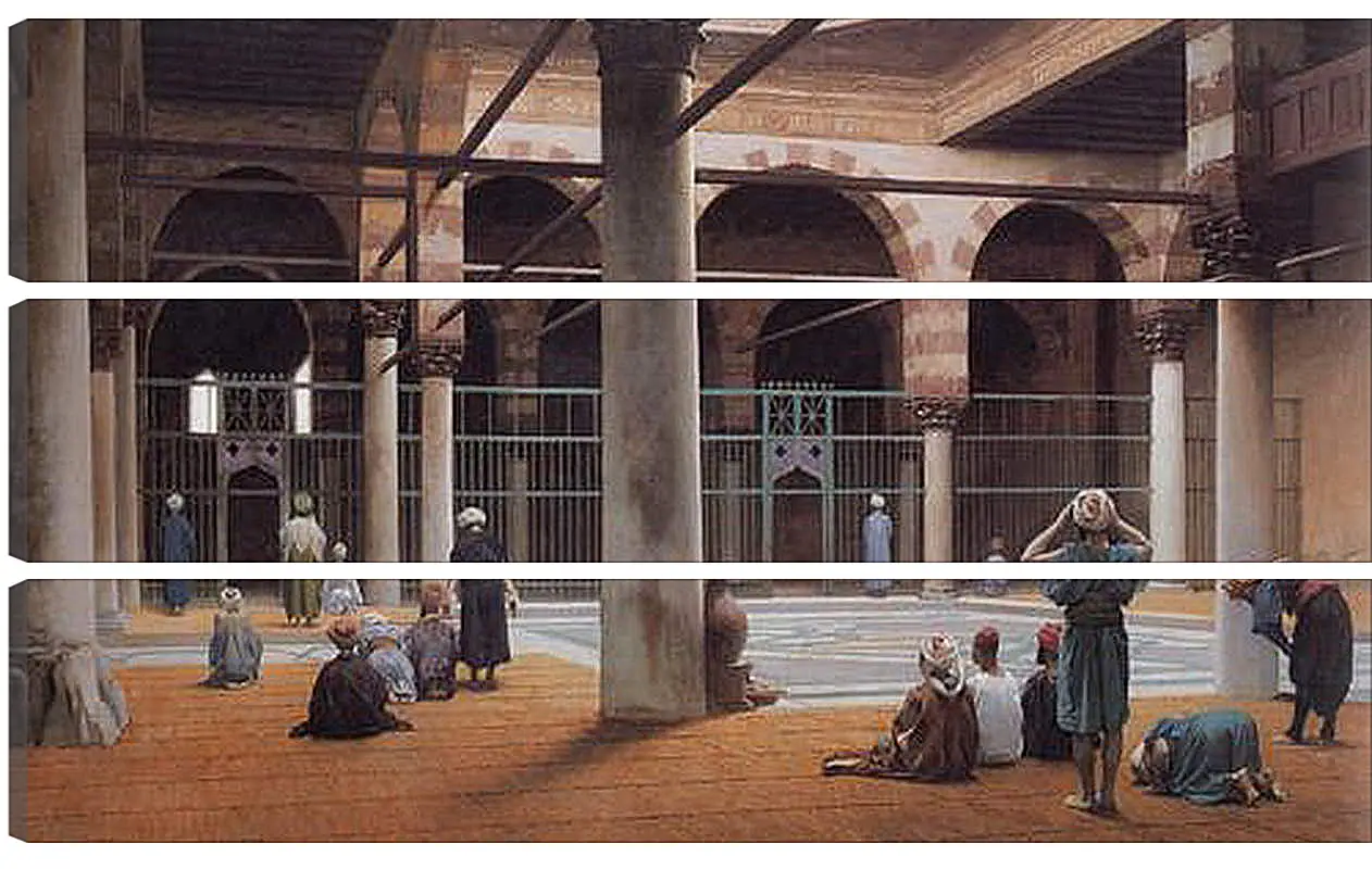 Модульная картина - Interior of a Mosque. Жан-Леон Жером