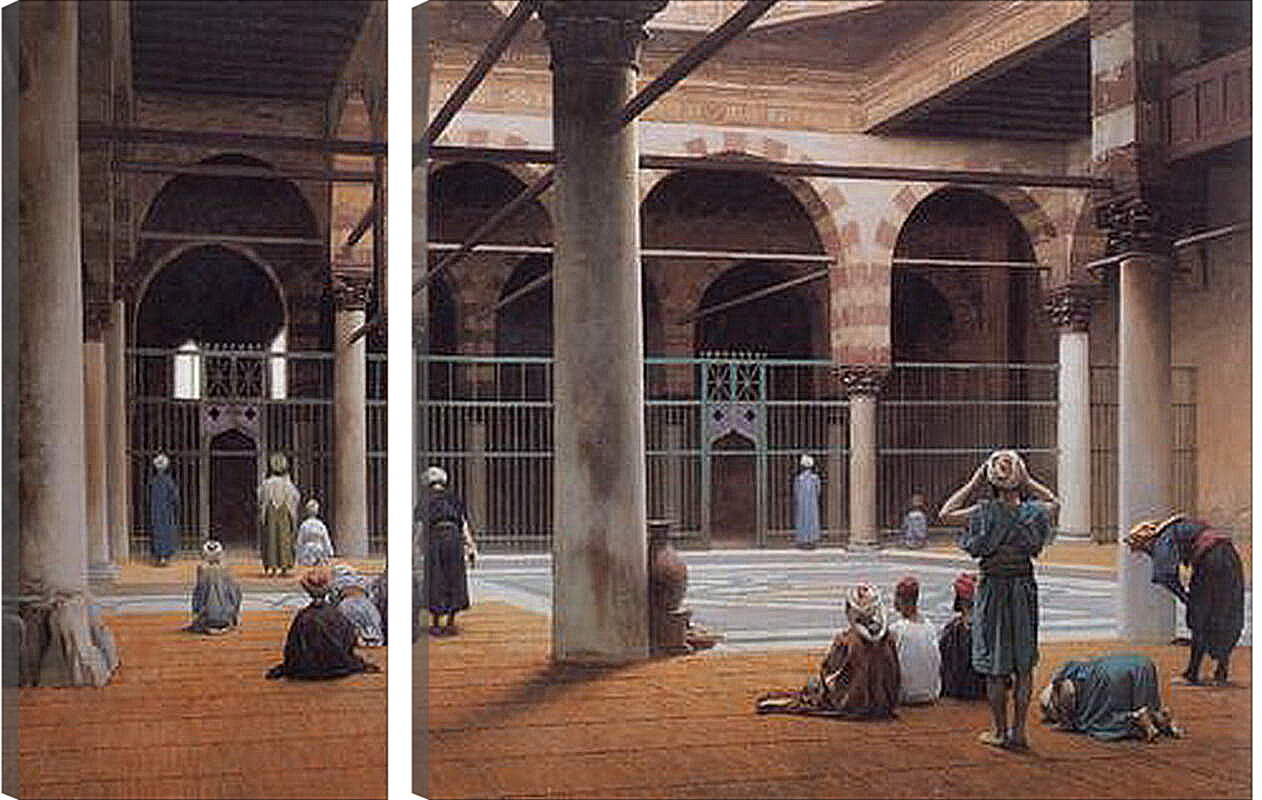 Модульная картина - Interior of a Mosque. Жан-Леон Жером
