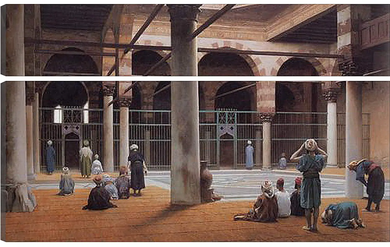 Модульная картина - Interior of a Mosque. Жан-Леон Жером