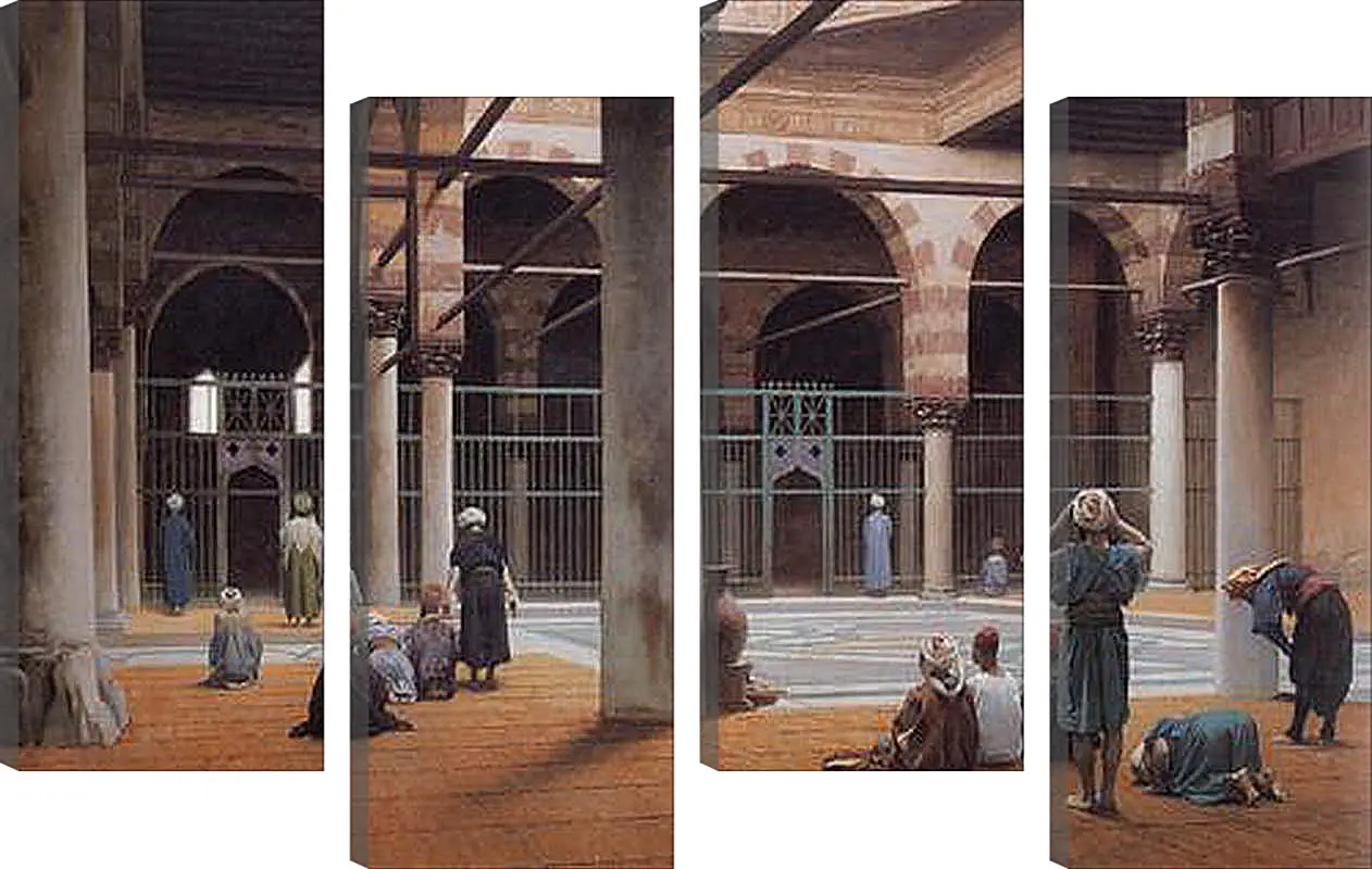 Модульная картина - Interior of a Mosque. Жан-Леон Жером