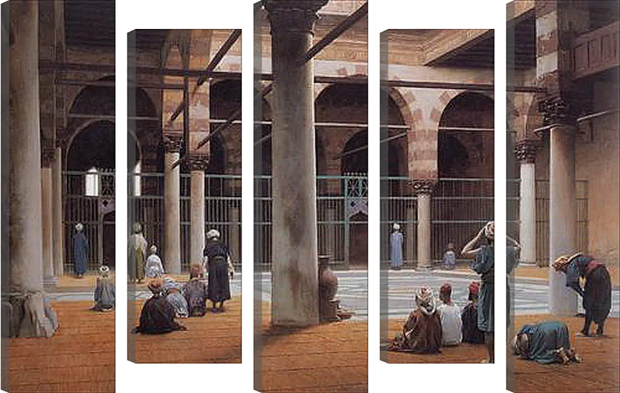 Модульная картина - Interior of a Mosque. Жан-Леон Жером