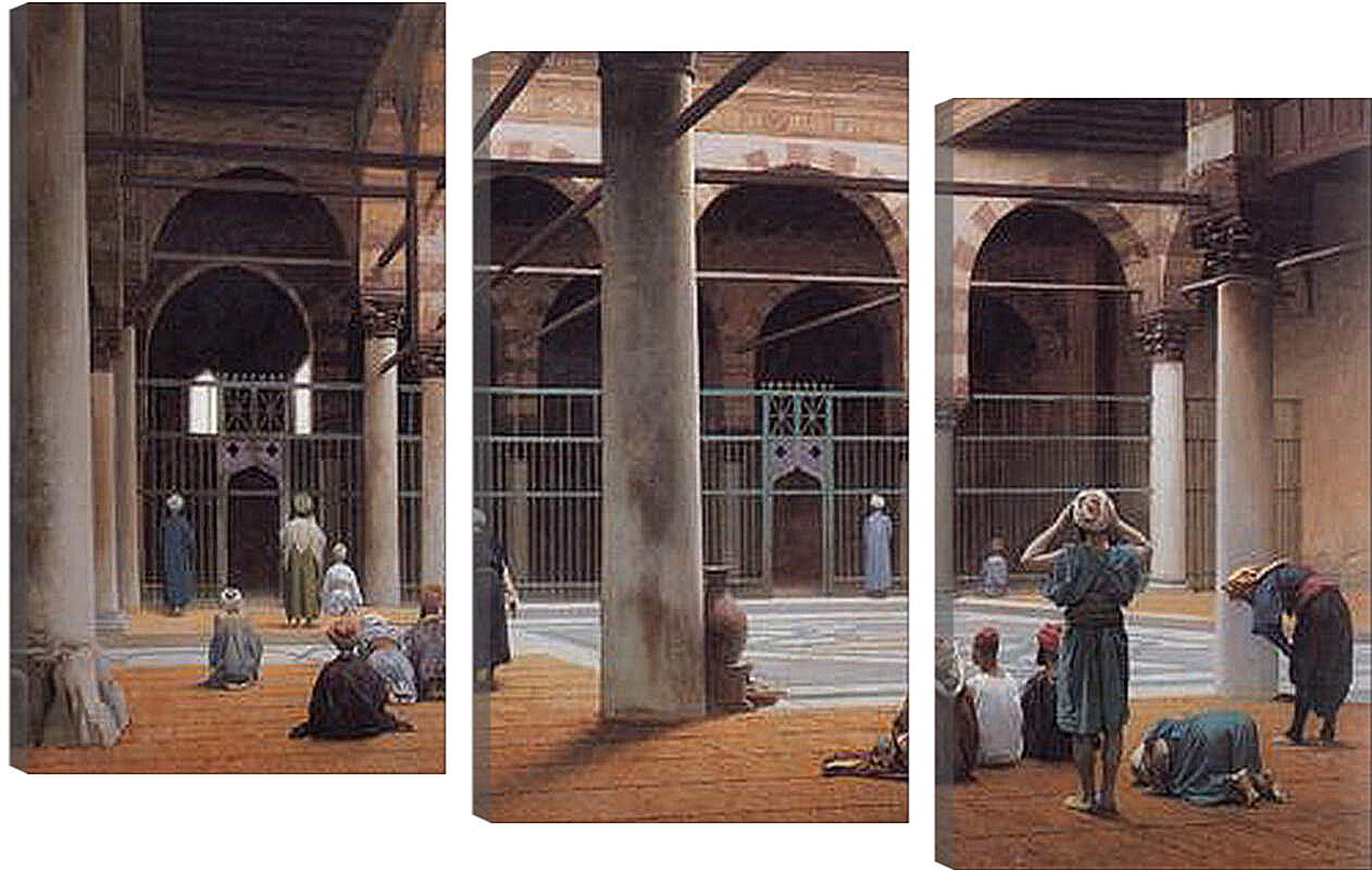 Модульная картина - Interior of a Mosque. Жан-Леон Жером
