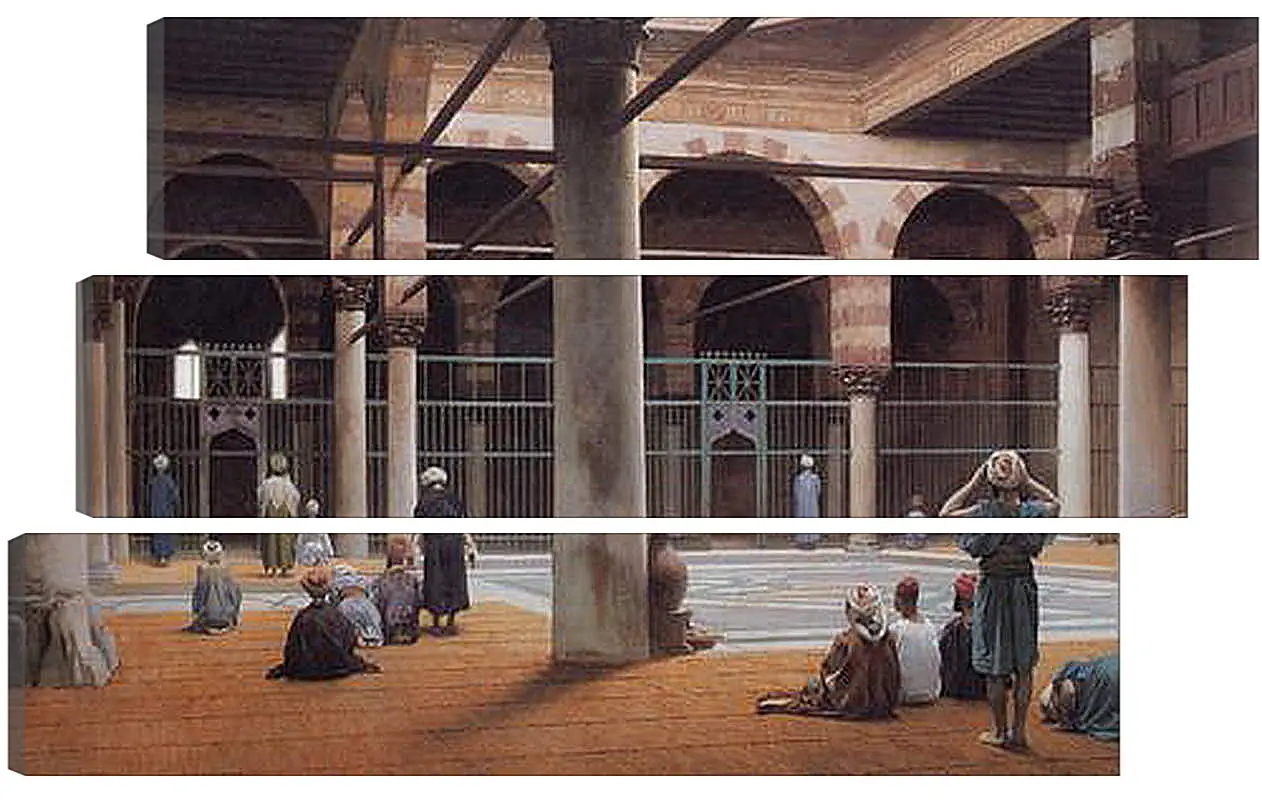 Модульная картина - Interior of a Mosque. Жан-Леон Жером