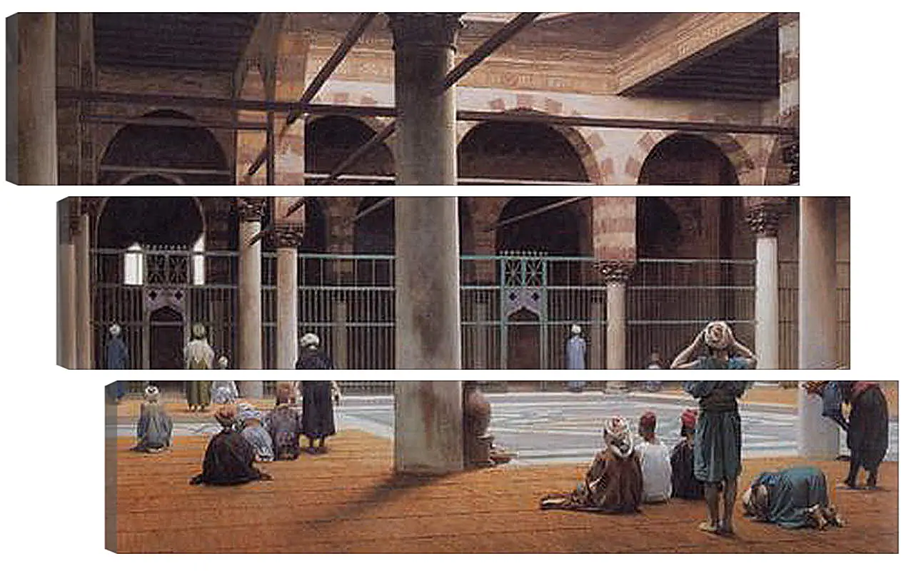 Модульная картина - Interior of a Mosque. Жан-Леон Жером