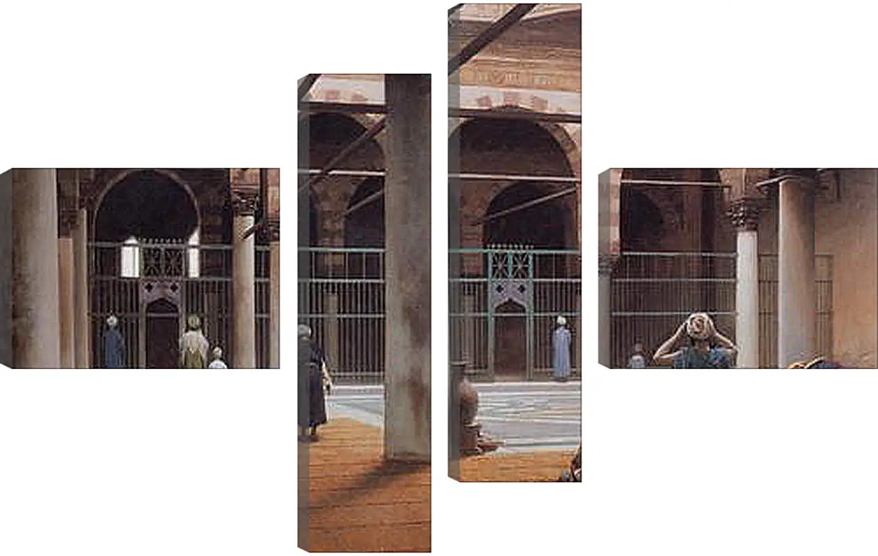 Модульная картина - Interior of a Mosque. Жан-Леон Жером